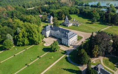 Domaine de Chaalis vue extérieure aérienne musée et parc