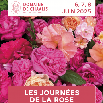 key visual journées de la rose domaine de chaalis juin 2025 JDR2025_A3_VDEF_PARTENAIRES