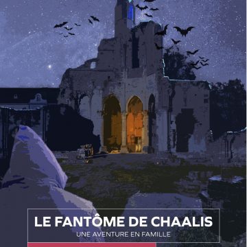 affiche key visual domaine de chaalis vacances de la Toussaint le fantôme de chaalis Halloween programmation grand public jeune public